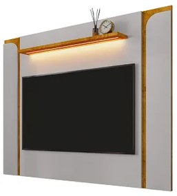 Painel Maresias Off White/Naturalle – Bechara Móveis