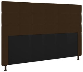 Cabeceira Stambul Para Cama Box Queen 160 cm Corino - D'Rossi - Marrom