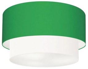 Plafon Para Corredor Cilíndrico SC-3045 Cúpula Cor Verde Folha Branco