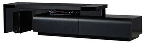 Rack Cayro Extensível Carvalho Preto e Laca Preta - 4778 Sun House