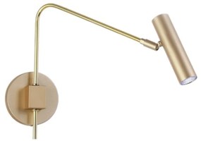 Arandela Haste Articulada Tubinho 12X40X32Cm Metal 01Xmr11 | Old Artis... (DOURADO FOSCO)