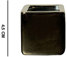 Vaso em Cerâmica Dourado 4,5cm - D'Rossi