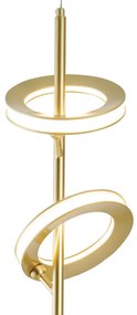 Pendente Anillo 20X61Cm Vertical Led 40W 3000K Bivolt Alumínio Dourado...