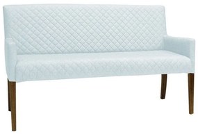 Poltrona 2 Lugares Liverpool Sala de Estar Tressê PU Sintético Branco G15 - Gran Belo