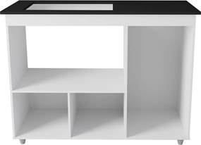 Balcão Dália Para Cooktop 4 Bocas 3 Portas Cozinha MB1 120cm