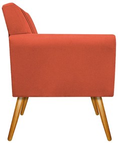 kit 02 Poltronas Laura Palito Mel Suede Terracota - ADJ Decor
