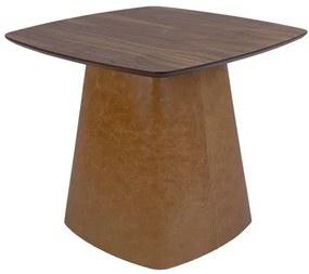 Mesa Lateral Siena Baixa Nogueira Base Recouro Caramelo - 78196 Sun House