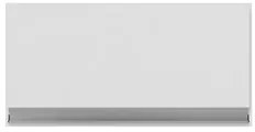 Armário Aéreo Geladeira 60cm 1 Porta Basculante Andréia Branco - AJL M