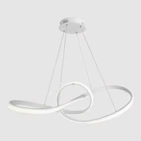 Pendente Led Metal Silicone Branco 58W Flow - LED BRANCO NEUTRO (4000K)