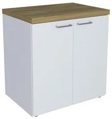 Conjunto Escritório Home Office 4 Peças Sharp A06 Olmo/Branco - Mpozen