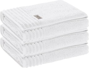 Kit 3 Toalhas de Rosto Trussardi 100% Algodão Imperiale - Branco  Branco