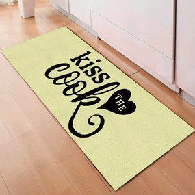 Tapete de Cozinha, Kiss Cook - 40x60cm - Passadeira de Cozinha