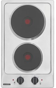 Cooktop Elétrico Tramontina Dominó em Aço Inox com 2 Placas Térmicas em Ferro Fundido