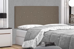 Painel Tânia Para Cama Box King 195 cm Suede S04 - D'Rossi - Caramelo