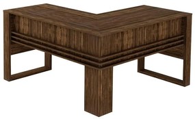 Mesa em L Escrivaninha Home Office Tecno Nogal