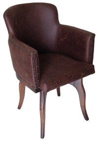 Cadeira Giratória New Pure c/ Tachas - Vintage Kleiner