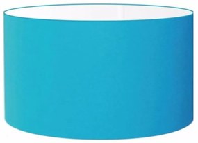 Cúpula abajur cilíndrica cp-8024 Ø50x25cm azul turquesa