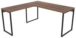 Mesa de Escritório Office em L 150x150cm Estilo Industrial Prisma C08