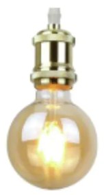 Pendente Deck 05X10X200Cm 01Xe27 Dourado | S&l Iluminação 2021 Dr (Dourado)