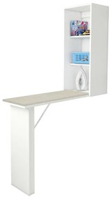 Tábua de Passar Roupa Retrátil Porta Basculante Nicho Branco