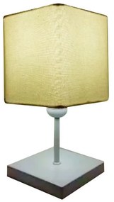 Abajur Luminária Mesa Quarto Sala Moderno Vivare md-2008BR Cúpula em Tecido - Bivolt