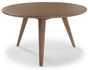 Mesa de Centro Suez Redonda Verniz Amendoa 80cm - 67735 Sun House