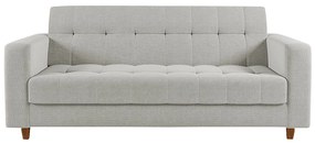 Kit 01 Sofá 3 Lugares e 02 Poltronas Arezzo Linho Pés Chanfrado Castanho - D'Rossi - A05 Cinza