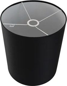 Cupula Para Abajur Poliestireno Preto Boca Larga