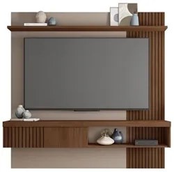 Painel para TV Suspenso 65 Pol. Helen C01 Fendi/Havana - Mpozenato