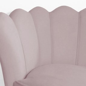 Poltrona Decorativa Dália com Puff Chloe Hairpin Legs Preto Veludo Crepe