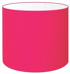 Cúpula Abajur Cilíndrica Cp-7015 Ø35x25cm Rosa Pink