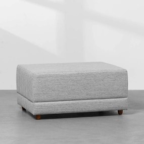 Puff Plug Trama Larga Grafite - 84cmx64cm