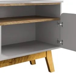 Rack Bancada Para TV 75 Pol 180cm Rita Off/Cinamomo B02     - Mpozenat
