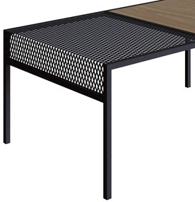 Mesa de Centro New Hanover e Preto 80 cm - D'Rossi