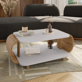 Mesa De Centro Floripa Off White/Cinamomo - Bechara Móveis