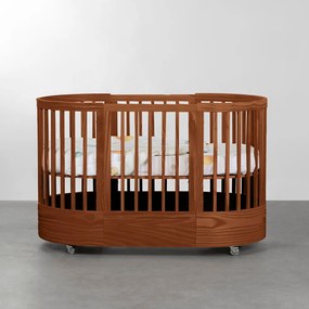 Berço Evolutivo Wave 3 em 1 com Colchões para Berço e Mini Berço - Mel