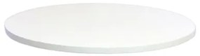 Tampo de Madeira Branco 60 CM Redondo - 25084 Sun House