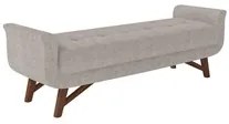 Puff Recamier 140cm Neville P02 Linho Cru - Mpozenato