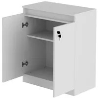 Balcão Para Escritório 2 Portas ME4149 Branco - Tecno Mobili