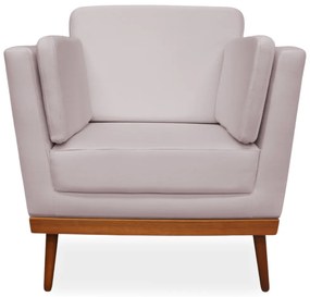 Poltrona Decorativa Siena Veludo Crepe