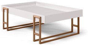 Mesa de Centro Luísa Retangular Tampo Bandeja Design Atemporal