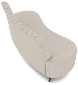 Sofá 2 Lugares Living 160cm Pé Palito Maraú Bouclê K01 - D'Rossi - Bege