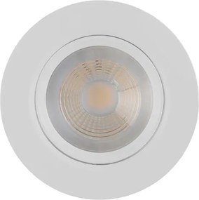 Plafon Led De Embutir Abs Branco 7w 4000k Easy