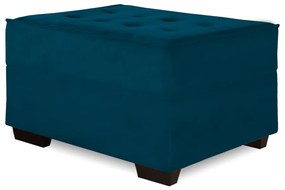 Puff Decorativo Coímbra 60x80 Suede Azul Marinho