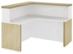 Conjunto Balcão Recepção em L e Balcão 2 Portas 3 Gavetas Corp A06 Olm