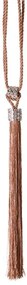 Abraçadeira com Franjas Rosê Gold 60 cm