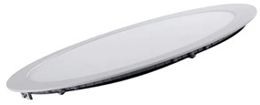 Luminária De Embutir Redondo 18W 4000K Led Bivolt Ø22X2,5Cm Downlight... (Branco)
