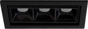 Plafon Led De Embutir Alumínio 7w 48° 2700k Picco - PRETO