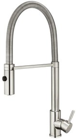 Torneira Monocomando Gourmet de Cozinha Inox (Capri Escovada)