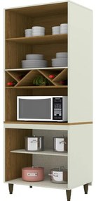 Paneleiro Torre quente 4 portas MDF Cozinha Armário Balcão